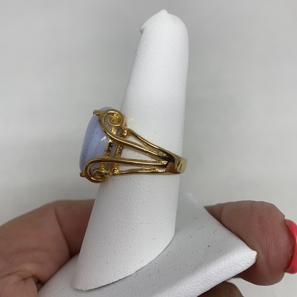 Sterling lace agate ring - Picture 4 of 11